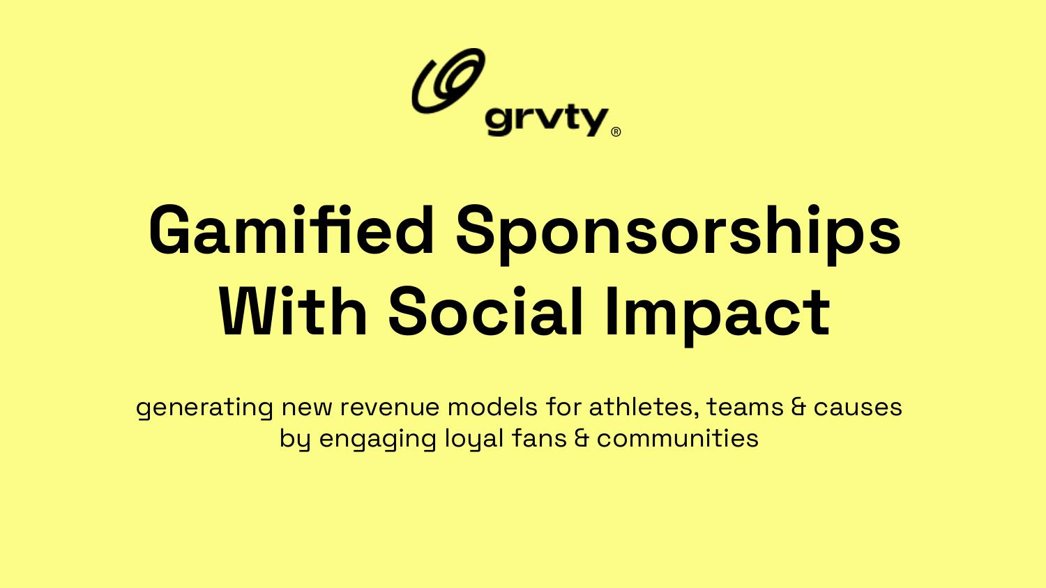 Preview of the GRVTY Technologies ecosystem presentation