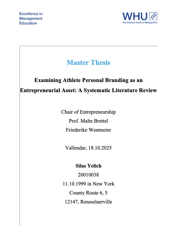 Preview of the master's thesis document