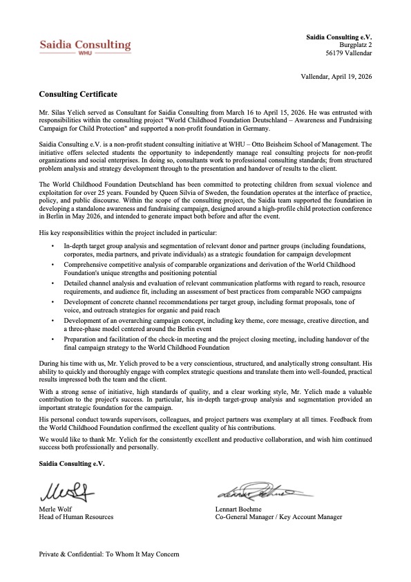 Preview of the Saidia Consulting WCF project PDF